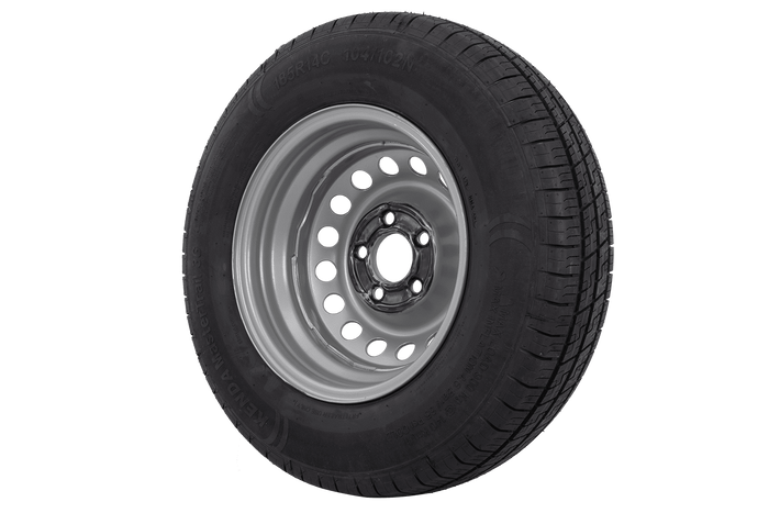 Koło wzmacniane do przyczepy OPONA KENDA 185/80 R14C 104/102N FELGA KENDA 5.5Jx14"H2 5x112 ET:30