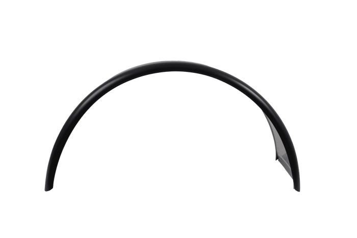 Błotnik bliźniak do przyczepy 15-16" DOMAR DK7120 nadkole 880/400mm metalowy z gumową krawędzią