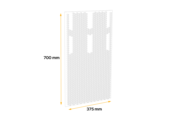 Fartuch do błotnika DOMAR DK5110 osłona przeciwbłotna do przyczep i naczep 375×700mm