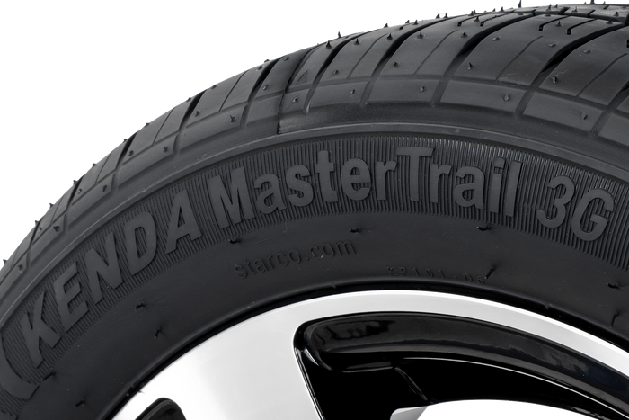 Koło wzmacniane do przyczepy OPONA KENDA 195/50 R13C 104/102N FELGA ALU STARCO poler 6Jx13"H2 5x112 ET:30