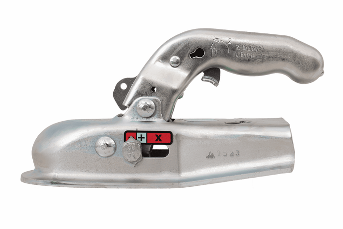 Zaczep kulowy KNOTT 6E0071.001 do przyczepki 750kg z dyszlem typu V