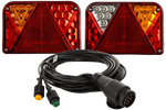 Lampy tylne DOBPLAST DPT35 LED + wiązka MANTES 7m 13-PIN