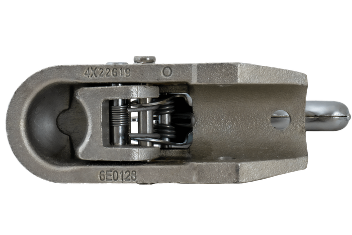 Zaczep kulowy KNOTT K27-A do przyczepy 2700kg z dyszlem rurowym 50mm żeliwny