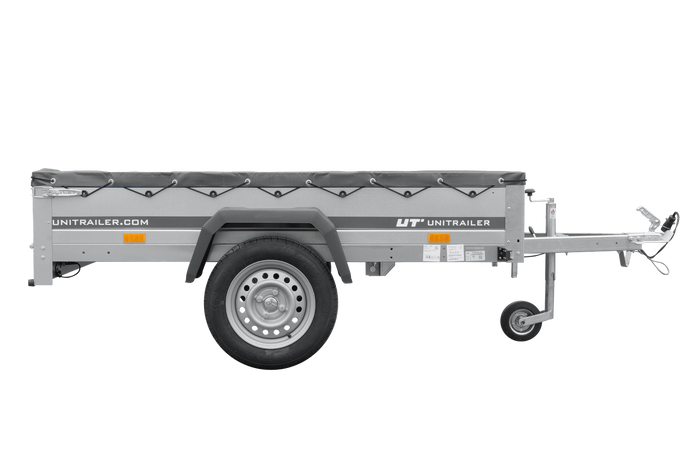 Przyczepka lekka 200x125 UNITRAILER GARDEN 201 KIPP z plandeką szarą