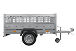 Przyczepka jednoosiowa 200x125 UNITRAILER GARDEN 201 KIPP z burtami siatkowymi