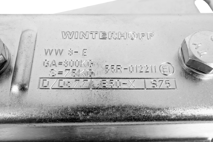 Zaczep kulowy WINTERHOFF WW 8-G+V-adapter do przyczepki 800kg z dyszlem typu V