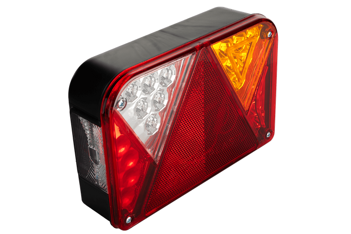 Zestaw świateł: lampy tylne DOBPLAST DPT35 LED + obrysowe FRISTOM FT-009 LED + wiązka MANTES 7m 7-PIN