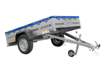 Przyczepka lekka 200x125 UNITRAILER GARDEN 201 KIPP z pokrowcem niebieskim