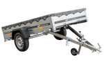 Przyczepka samochodowa 230x125 UNITRAILER GARDEN 230 KIPP z pokrowcem szarym