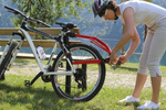 Drążek holowniczy Trail Angel hol rowerowy - czerwony