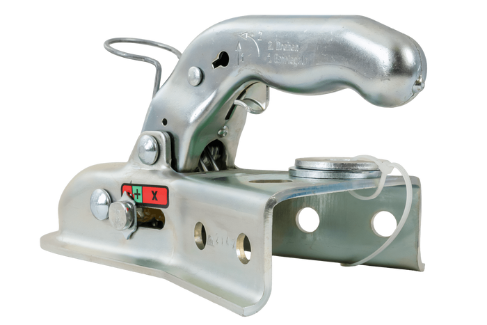 Zaczep kulowy KNOTT 6E0176.001 do przyczepki 750kg z dyszlem typu V
