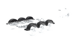 Błotnik do przyczepy podłodziowej 13" DOMAR D20422S nadkole 830/240mm