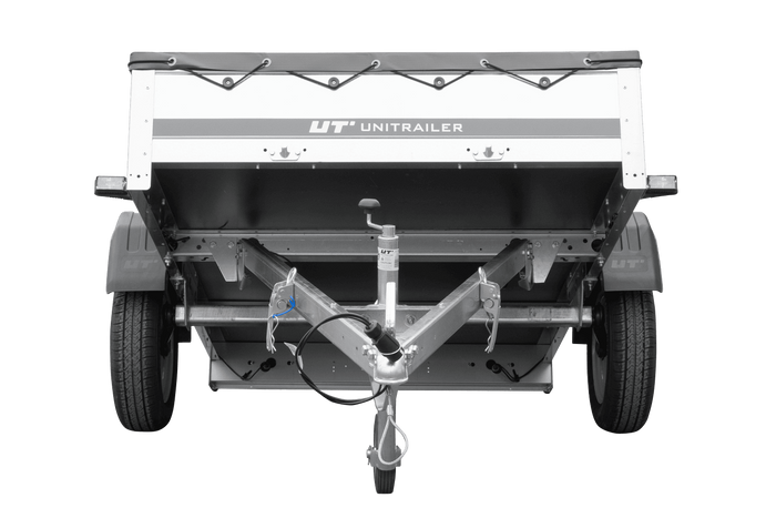 Przyczepka lekka 200x125 UNITRAILER GARDEN 201 KIPP z plandeką szarą