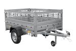 Przyczepka jednoosiowa 200x125 UNITRAILER GARDEN 201 KIPP z burtami siatkowymi