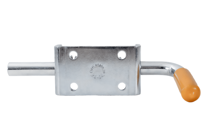 Zaczep burtowy STEELPRESS ZB-08 zasuwka sprężynowa / rygiel zamknięcia burty przyczepy