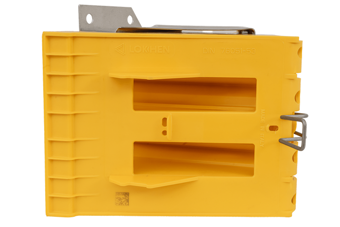 Klin pod koła E53 z uchwytem do mocowania LOKHEN h: 225mm