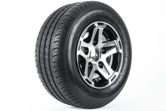 Koło wzmacniane do przyczepy OPONA LINGLONG 195/55 R10C 98/96N FELGA ALU UNITRAILER 6Jx10" 5x112 ET:-4