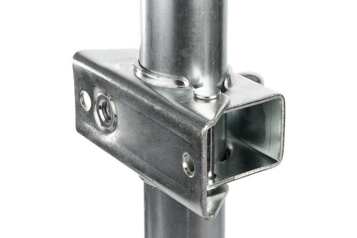 Koło podporowe z klemą obejmą UNITRAILER 150kg 48mm 505-730mm