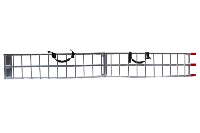 Najazd składany UNITRAILER ALR002 rampa najazdowa aluminiowa do przyczepy lawety 221cm 340kg z pasem