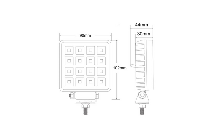 Lampa robocza LED reflektor TruckLED L0154 16xLED 1844lm z włącznikiem