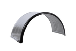 Błotnik bliźniak do przyczepy 16-17,5" DOMAR DK7135 nadkole 1000/450mm metalowy z gumową krawędzią